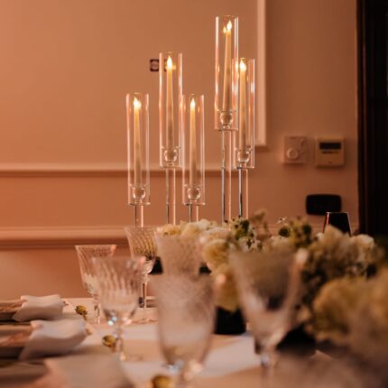 Candelabru Sfesnic 5 brate cristal evenimente