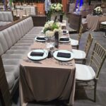 Fata de masa dreptunghiulara Cappuccino evenimente