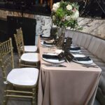 Fata de masa dreptunghiulara Cappuccino evenimente