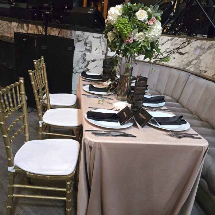 Fata de masa dreptunghiulara Cappuccino evenimente