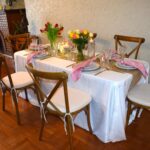 Fata de masa evenimente alba