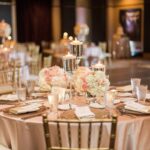 Fata de masa rotunda Cappuccino evenimente