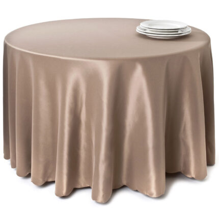 Fata de masa rotunda Cappuccino evenimente