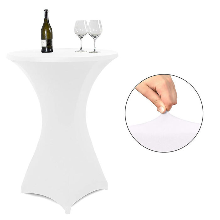 Husa Alba pentru Masa Cocktail