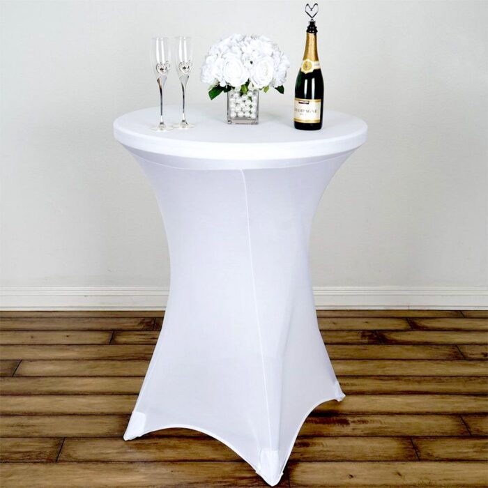 Husa Alba pentru Masa Cocktail