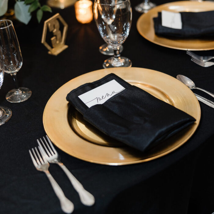 Servete de masa Negre pentru Evenimente