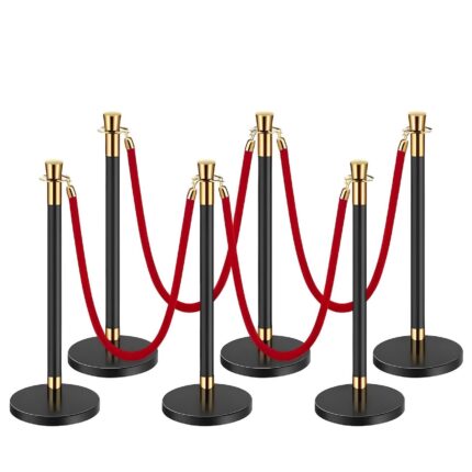 Stalpi inox cu cordon de catifea