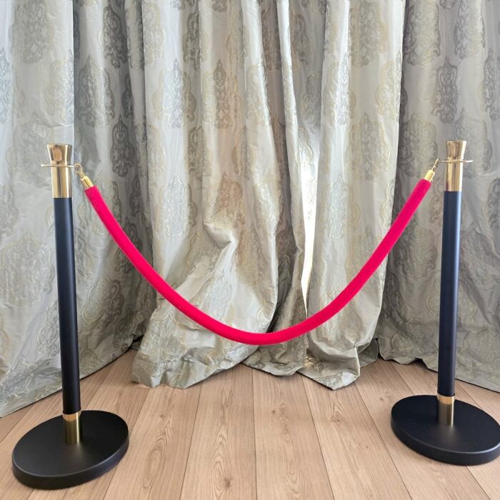 Stalpi inox cu cordon de catifea